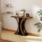 Console Table 39.5-Inch for Entryway with Modern Geometric Base